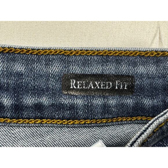 Judy Blue Women's Distressed Relaxed Fit Stretch Denim Jeans - Size 1 (25x26) - Picture 5 of 6